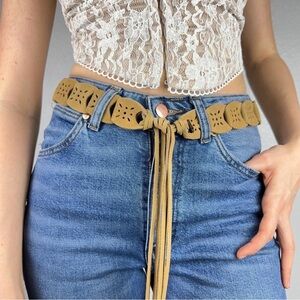 Vintage 70s Fringe Belt